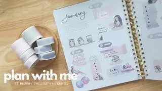 ✨pastel plan with me | dreamy and galactic blush and twilight palettes