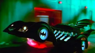 Batman Forever [4K] Two Face and his gang chase Batman in a car