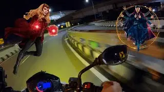Reviewing Dr. Strange in the Multiverse of Madness on my Motorcycle