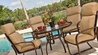 Exterior. The Cozy High Back Patio Chair Cushions