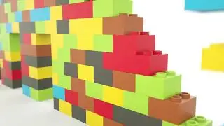 Giant LEGO Brick Sculptures at Memphis Zoo