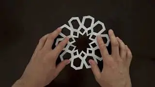 Islamic Art Paper Crafts Kirigami Ten Fold Rosette Paper Snowflake Tutorial - Papel Picado