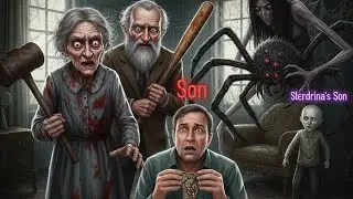 Playing Granny as Grandpaa 😱 ESCAPE SPIDER SON AND NEW KEYS AND SLENDRINA #grannygame #2026Granny 
