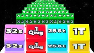 Infinity Run 2048 Jelly Cube vs Hole Merge Run - All Level Gameplay (ASMR, Max Level) New Update