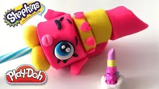 Shopkins Lippy Popsicle DIY Play-Doh Recipe How to make Play Dough Ice Cream - CLAY ART TV