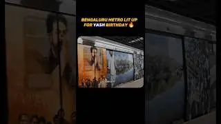 Yash Boss Birthday wishes on Metro 🔥❤️&zwj;🔥 #yash #yashboss #toxicthemovie