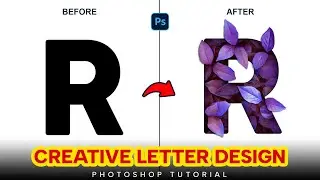Photoshop Tutorial 2026 Creative Letter Design | Step-by-Step Typography Tutorial #RajnikGraphicLab