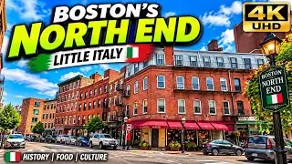 🇮🇹 The North End Neighborhood | Boston Massachusetts | 4K Scenic Driving Tour - 4/26/23