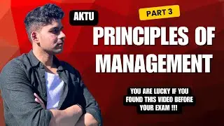 Principles of Management BBA 1st Semester AKTU
