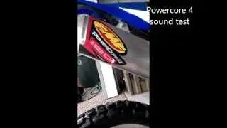 FMF Powercore 4 and FMF Q4 Sound level/weight comparison on a Yamaha WR250R