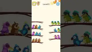 bird sort color 🕊️🕊️😂. ₹#gameplay #games #gaming #perfect #easypeasy #save #bird #🥵🥵 win.