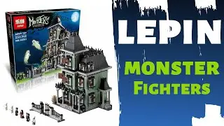 Cравнение  LEPIN 16007 с LEGO Monster Fighters 10228 Haunted House