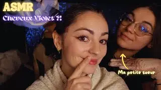 ♡ ASMR  - Je teins mes cheveux en Violet ! (avec ma sœur) ♡