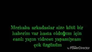 Size kötü bir haberim var