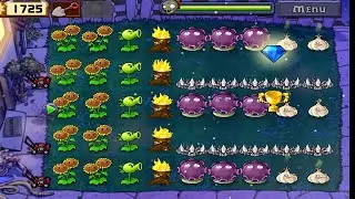 Plants VS Zombies - Survival: Night (Complete Gameplay and Walkthrough)
