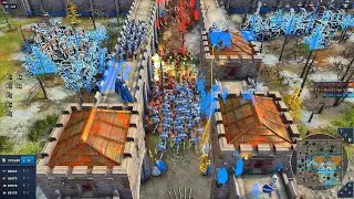 Age Of Empires 4 | French Siege Supremacy - Beating Golden Horde & Chinese | AoE4 Epic Battle