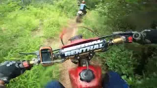 XR400R vs XR250R woods riding
