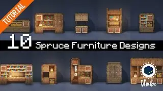 10 Spruce Furniture Designs for Minecraft