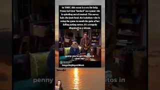 Penny's Gaming Addiction Was Darker Than You Thought 🎮 #thebigbangtheory #penny #sadmoments #tbbt