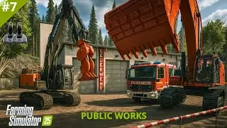 FS25 Epic Fire Station Built And Street Expansion in Farming Simulator 25!