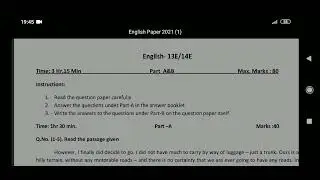 TS 10th class board exam English model paper 2022 |TS SSC public Exam English model paper 2022 |