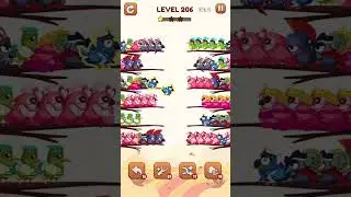 Bird Sort 2: Color Puzzle Level 206 #games #gaming #gameplay