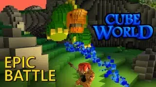 Cube World - Epic Boss Battle with Saurian