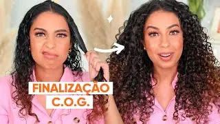 TESTEI A FINALIZAÇÃO COG NO MEU CABELO CACHEADO | JULIANA LOUISE