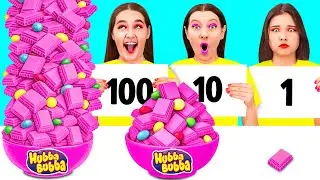 100 Слоев Еды Челлендж | Удивительные Лайфхаки и Хитрости от HAHANOM Challenge