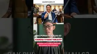 PAK PURBAYA KULIAH S3 KARENA SYARAT NIKAH?? #kokokampus #purdue #amerika