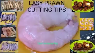 EASY PRAWN CUTTING TIPS/TECHNIQUES/Easy steps Before Preparing  Prawn Pakoda/ Chef Archana Roy