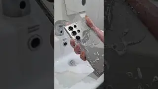 Washing Samsung S24 Ultra Durability Test | Waterproof Phone Challenge #shorts