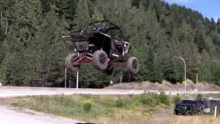 RZR XP 1000 90 Foot Road Jump