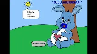 Swift Heart Rabbit's Big Belly By Eating Blueberry Pie @jacobdolman3831