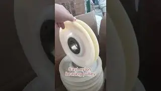 Cast nylon bearing pulley