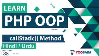 PHP OOP CallStatic Method Tutorial in Hindi / Urdu