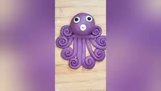 Polipo 🐙🦑 con plastilina o altro #polipo #plastilina #perte #fattoamano 
