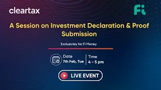 A Session on Investment Declaration & Proof Submission