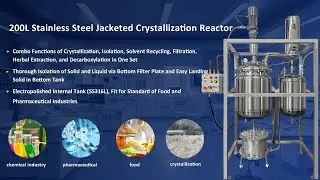 200L Stainless Steel Crystallization/ Filter Reactor Designed for Indonesia Customer #reactors