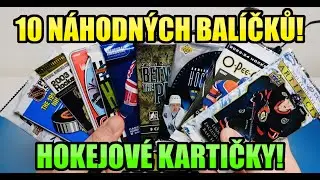 99?! 😮 10 NÁHODNÝCH BALÍČKŮ HOKEJOVÝCH KARTIČEK! Hokej karty NHL! Random pack break!