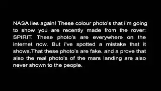 MARS landing Hoax 2012 - nasa lies again