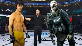 PS5 | Bruce Lee vs. Crazy police Zambia [EA Sport UFC 4]🥊
