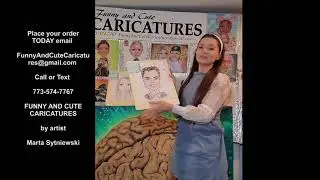 Gurnee Mills Caricature artist Chicago caricature artist Marta Sytniewski