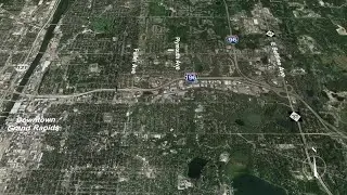 I-96 and I-196 interchange construction in Grand Rapids