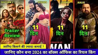 Devara Vs Jawan Vs Kalki Box Office Collection | Singham 3 Trailer Review, Devara Collection