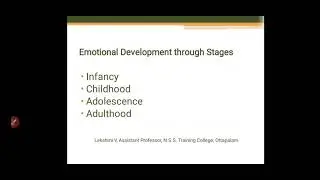 Emotional Development through Different Stages