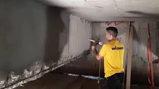 Wagner PC 1030 - nanošenje Sikagard®-720 EpoCem® ( Trokomponentni, cementno-epoksidni mikro malter )