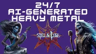 🔴Stellar Core's AI-Generated Heavy Metal Trilogy 24/7 Live Stream: Technological Evolution in Music