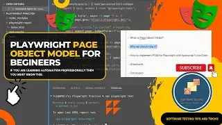 Playwright tutorials for beginners- Page Object Model using Playwright and Typescript - Step by Step