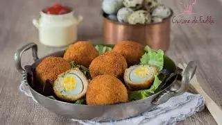 Œuf de caille à l'écossaise  البيض الاسكتلندي